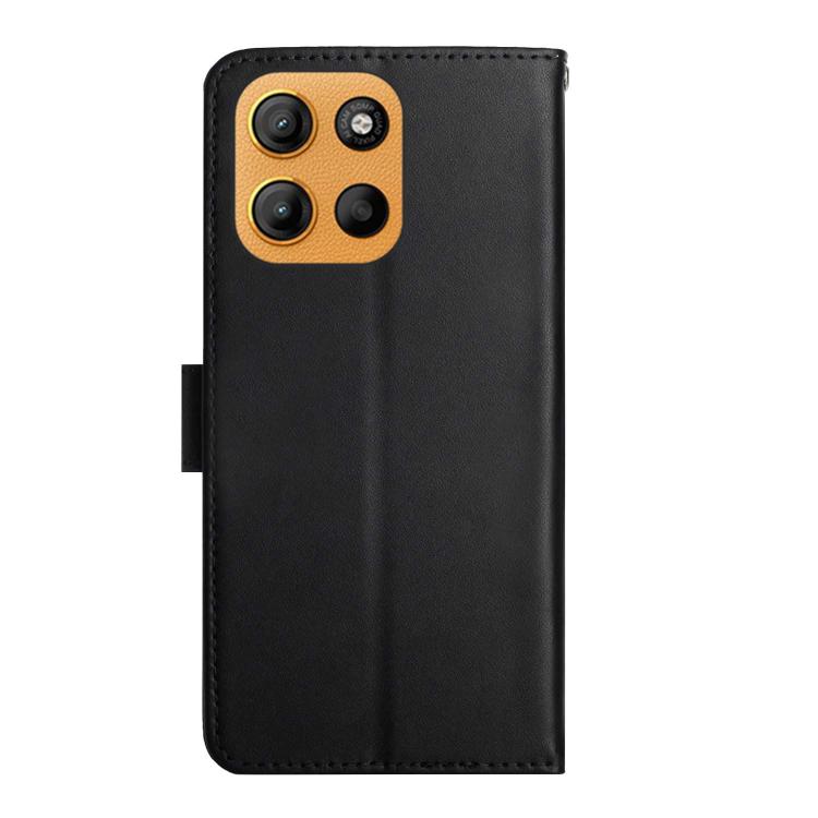 For Motorola Moto G Stylus 5G 2025 Genuine Leather Fingerprint-proof Horizontal Flip Phone Case(Black) - Motorola Cases by buy2fix | Online Shopping UK | buy2fix