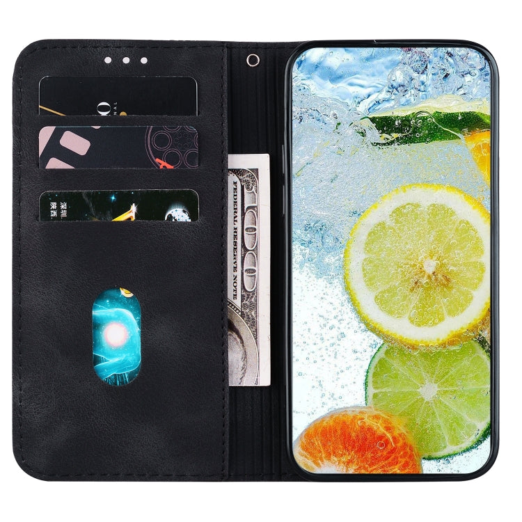 For OnePlus 11 Double 8-shaped Embossed Leather Phone Case(Black) - OnePlus Cases by buy2fix | Online Shopping UK | buy2fix