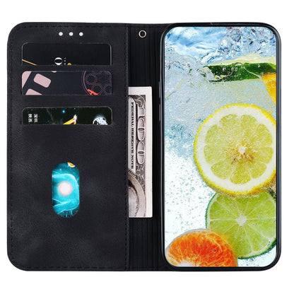 For OnePlus 11 Double 8-shaped Embossed Leather Phone Case(Black) - OnePlus Cases by buy2fix | Online Shopping UK | buy2fix