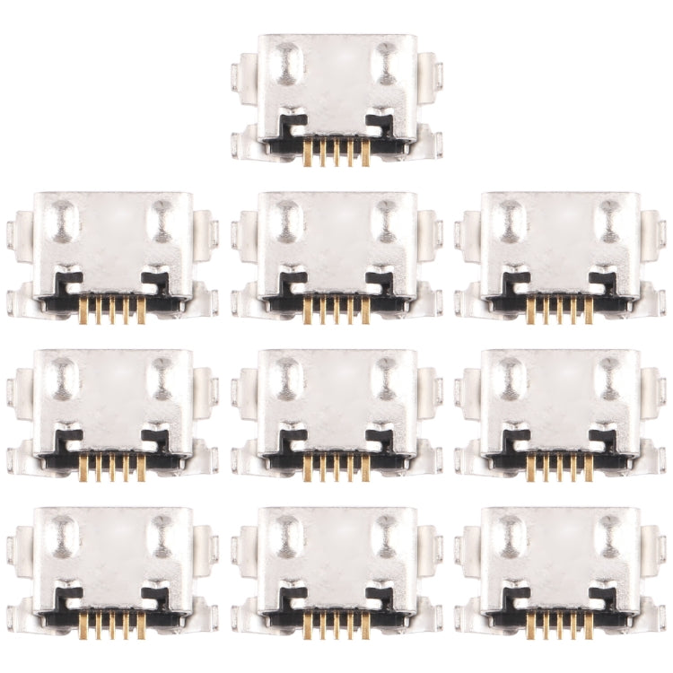 For Samsung Galaxy A12 Nacho SM-A127 10 PCS Charging Port Connector - Tail Connector by buy2fix | Online Shopping UK | buy2fix