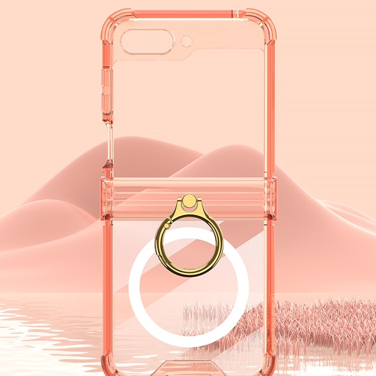For Samsung Galaxy Z Flip6 / Flip7 FE GKK MagSafe Airbag Hinge Shockproof Phone Case with Ring Holder(Orange) - Galaxy Z Flip6 5G Cases by GKK | Online Shopping UK | buy2fix