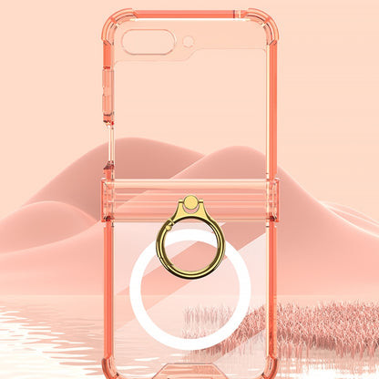 For Samsung Galaxy Z Flip6 / Flip7 FE GKK MagSafe Airbag Hinge Shockproof Phone Case with Ring Holder(Orange) - Galaxy Z Flip6 5G Cases by GKK | Online Shopping UK | buy2fix