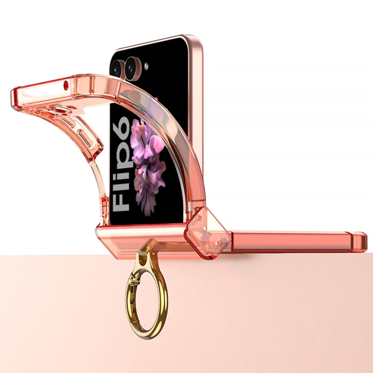 For Samsung Galaxy Z Flip6 / Flip7 FE GKK MagSafe Airbag Hinge Shockproof Phone Case with Ring Holder(Black) - Galaxy Z Flip6 5G Cases by GKK | Online Shopping UK | buy2fix