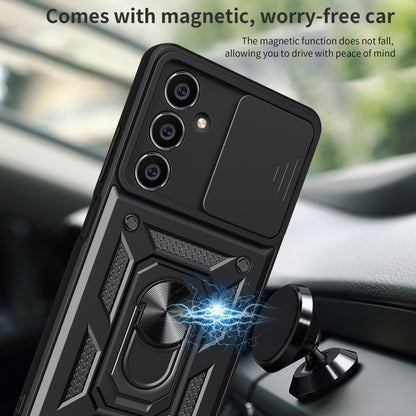 For Samsung Galaxy M54 5G Sliding Camera Cover Design TPU+PC Phone Case(Silver) by buy2fix