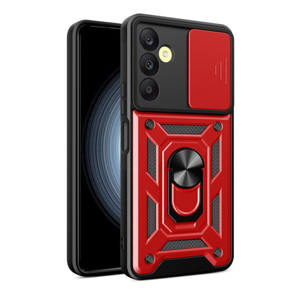 For Samsung Galaxy A25 5G Sliding Camera Cover Design TPU+PC Phone Case(Red) by buy2fix