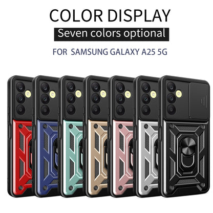 For Samsung Galaxy A25 5G Sliding Camera Cover Design TPU+PC Phone Case(Red) by buy2fix