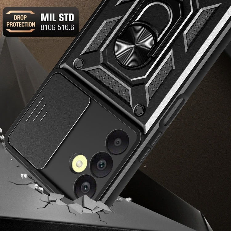 For Samsung Galaxy A25 5G Sliding Camera Cover Design TPU+PC Phone Case(Red) by buy2fix