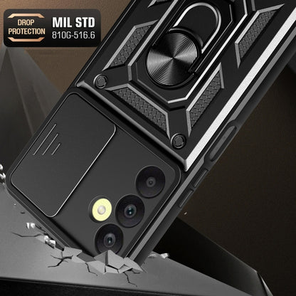 For Samsung Galaxy A25 5G Sliding Camera Cover Design TPU+PC Phone Case(Green) by buy2fix