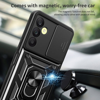 For Samsung Galaxy A25 5G Sliding Camera Cover Design TPU+PC Phone Case(Silver) by buy2fix