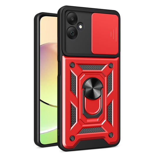 For Samsung Galaxy A05 Sliding Camera Cover Design TPU+PC Phone Case(Red) by buy2fix