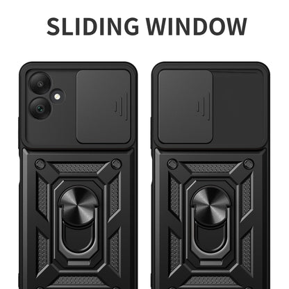 For Samsung Galaxy A05 Sliding Camera Cover Design TPU+PC Phone Case(Blue) by buy2fix