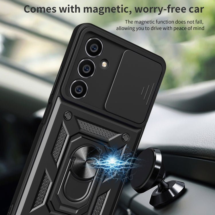 For Samsung Galaxy A05s Sliding Camera Cover Design TPU+PC Phone Case(Blue) by buy2fix