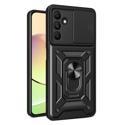 For Samsung Galaxy A15 Sliding Camera Cover Design TPU+PC Phone Case(Black) by buy2fix