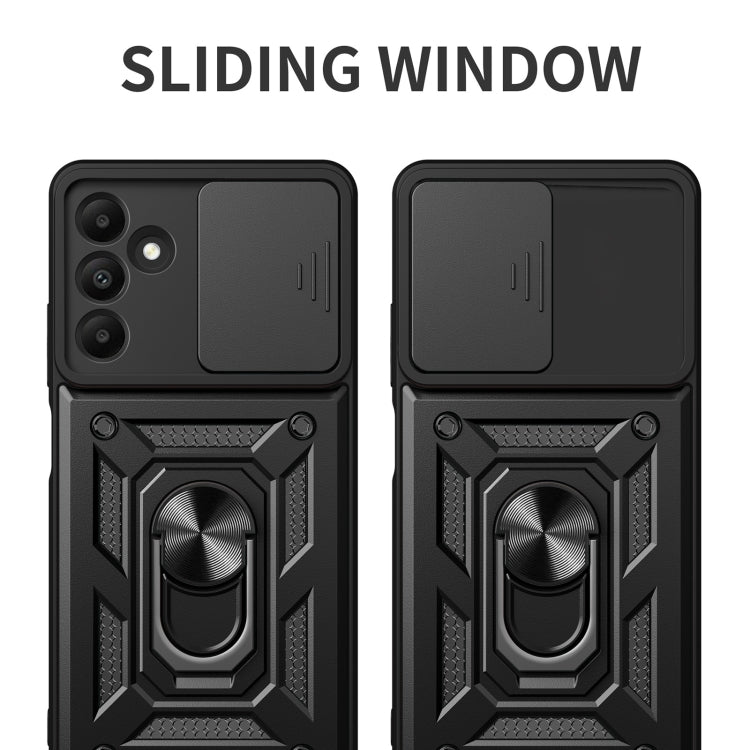 For Samsung Galaxy A15 Sliding Camera Cover Design TPU+PC Phone Case(Silver) by buy2fix