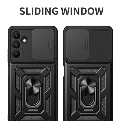 For Samsung Galaxy A15 Sliding Camera Cover Design TPU+PC Phone Case(Silver) by buy2fix