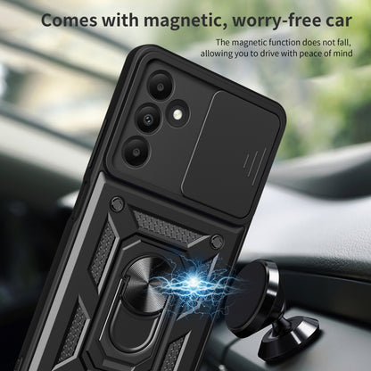 For Samsung Galaxy A15 Sliding Camera Cover Design TPU+PC Phone Case(Silver) by buy2fix