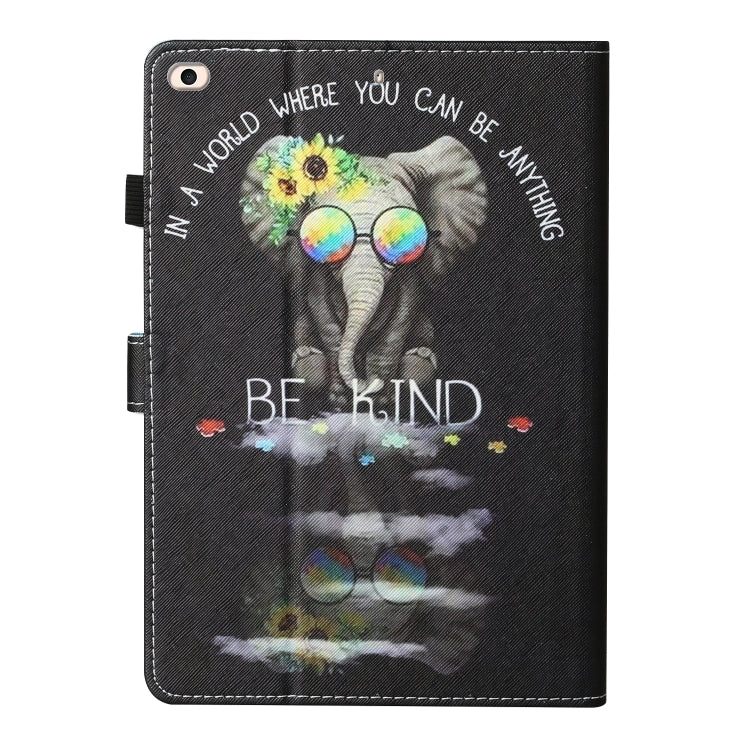For iPad Air 2 Colored Drawing Stitching Horizontal Flip Leather Case with Holder & Card Slots & Sleep / Wake-up Function & Anti-skid strip(Glasses Icon) - More iPad Cases by buy2fix | Online Shopping UK | buy2fix