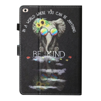 For iPad Air 2 Colored Drawing Stitching Horizontal Flip Leather Case with Holder & Card Slots & Sleep / Wake-up Function & Anti-skid strip(Glasses Icon) - More iPad Cases by buy2fix | Online Shopping UK | buy2fix