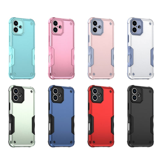 For iPhone 16 Plus Non-slip Shockproof Armor Phone Case(Mint Green) - iPhone 16 Plus Cases by buy2fix | Online Shopping UK | buy2fix