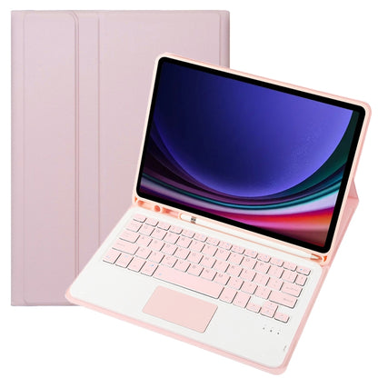 For Samsung Galaxy Tab S9 FE / 10 FE A710B-A Candy Color TPU Touch Bluetooth Keyboard Leather Tablet Case with Pen Holder(Pink) - Samsung Keyboard by buy2fix | Online Shopping UK | buy2fix