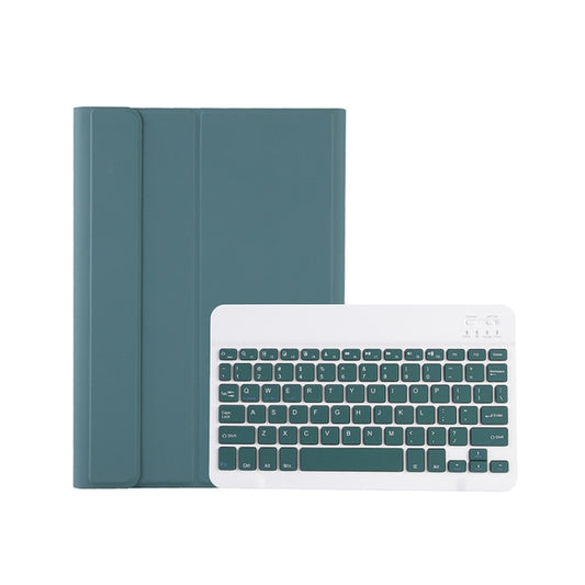 For Samsung Galaxy Tab S9 A710B Candy Color TPU Bluetooth Keyboard Leather Tablet Case with Pen Holder(Dark Green) by buy2fix