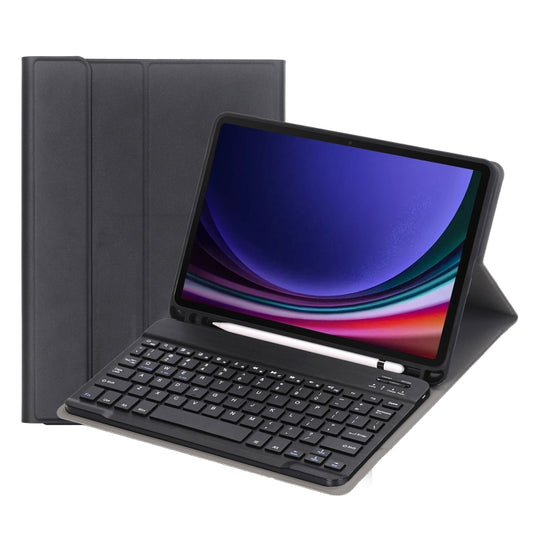 For Samsung Galaxy Tab S9 FE / S10 FE A710B Candy Color TPU Bluetooth Keyboard Leather Tablet Case with Pen Holder(Black) - Samsung Keyboard by buy2fix | Online Shopping UK | buy2fix
