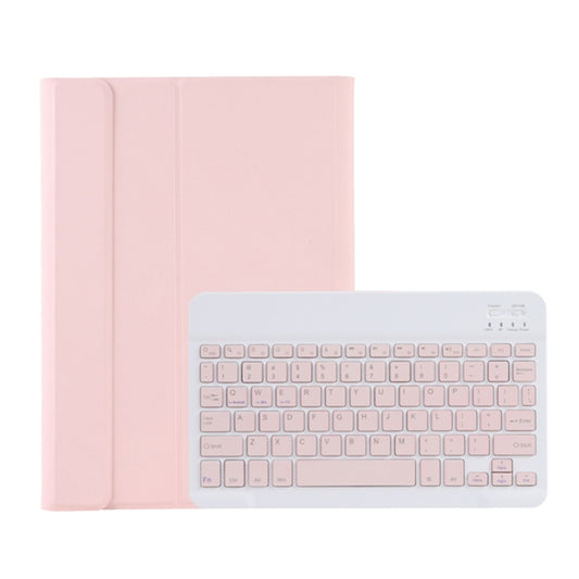 For Samsung Galaxy Tab S10 Lite / S10 FE / S9 FE A710B Candy Color TPU Bluetooth Keyboard Leather Tablet Case with Pen Holder(Pink) by buy2fix