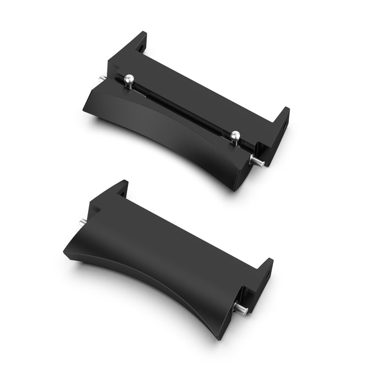 For Samsung Galaxy Watch 6 / 6 Classic 1 Pair Stainless Steel Metal Watch Band Connector(Black) - Other Parts by buy2fix | Online Shopping UK | buy2fix