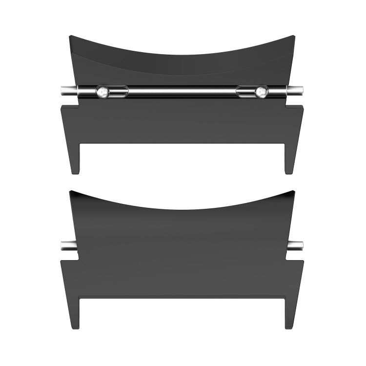For Samsung Galaxy Watch 6 / 6 Classic 1 Pair Stainless Steel Metal Watch Band Connector(Black) - Other Parts by buy2fix | Online Shopping UK | buy2fix