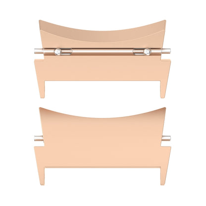 For Samsung Galaxy Watch 6 / 6 Classic 1 Pair Stainless Steel Metal Watch Band Connector(Rose Gold) - Other Parts by buy2fix | Online Shopping UK | buy2fix