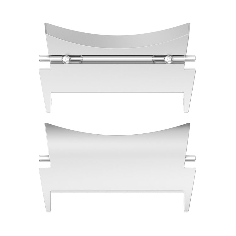 For Samsung Galaxy Watch 6 / 6 Classic 1 Pair Stainless Steel Metal Watch Band Connector(Silver) - Other Parts by buy2fix | Online Shopping UK | buy2fix