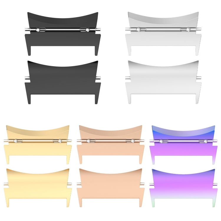 For Samsung Galaxy Watch 6 / 6 Classic 1 Pair Stainless Steel Metal Watch Band Connector(Silver) - Other Parts by buy2fix | Online Shopping UK | buy2fix