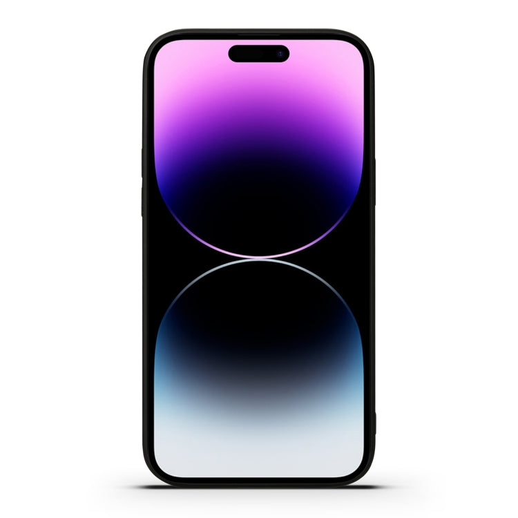 For iPhone 15 Pro Max Denior PU Dual Card Slot Back Cover Phone Case(Brown) by Denior