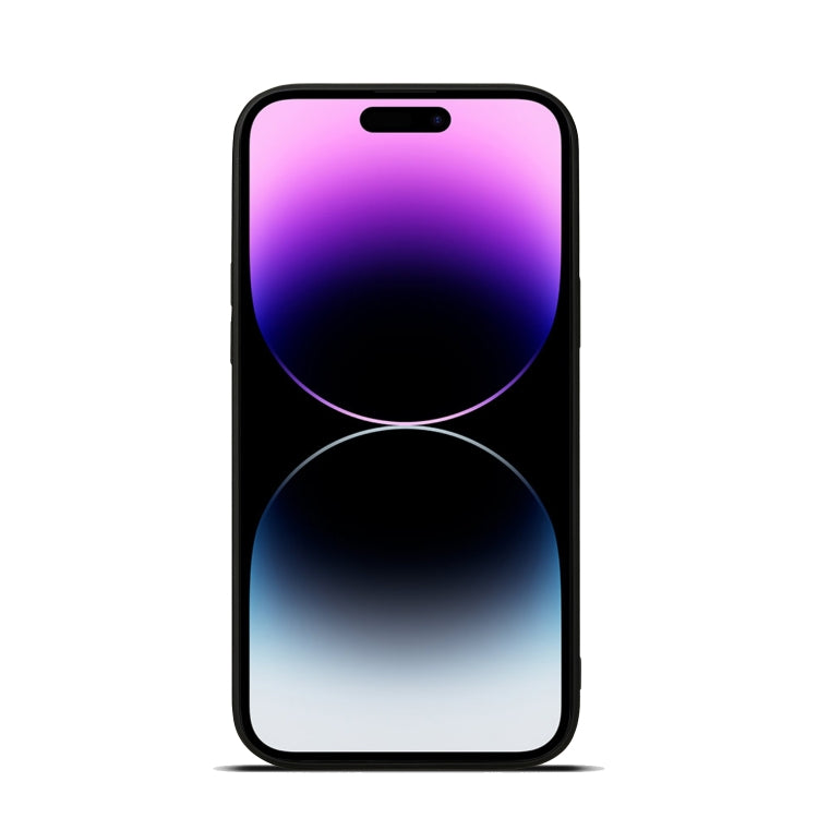 For iPhone 15 Pro Max Denior PU Single Card Slot Holder Phone Case(Grey) by Denior