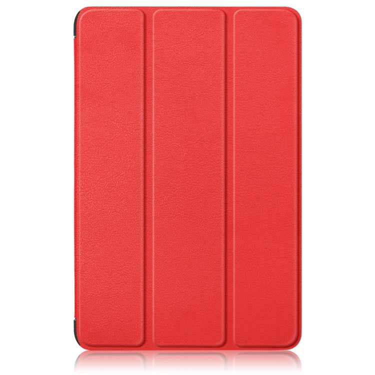 For Samsung Galaxy Tab A9 Plus 3-folding Leather Smart Tablet Case(Red) - Galaxy Tab A9 by buy2fix | Online Shopping UK | buy2fix