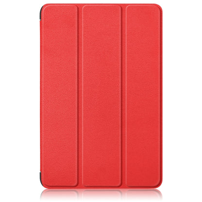 For Samsung Galaxy Tab A9 Plus 3-folding Leather Smart Tablet Case(Red) - Galaxy Tab A9 by buy2fix | Online Shopping UK | buy2fix