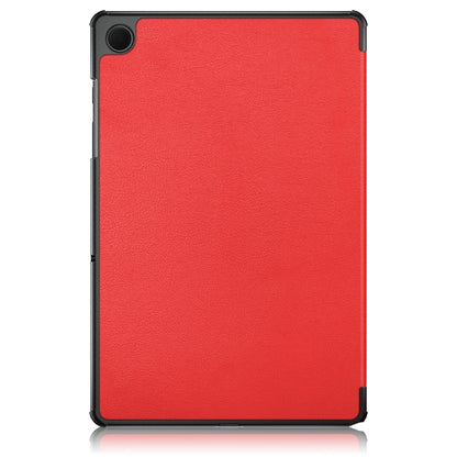 For Samsung Galaxy Tab A9 Plus 3-folding Leather Smart Tablet Case(Red) - Galaxy Tab A9 by buy2fix | Online Shopping UK | buy2fix