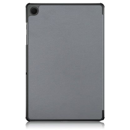 For Samsung Galaxy Tab A9 Plus 3-folding Leather Smart Tablet Case(Grey) - Galaxy Tab A9 by buy2fix | Online Shopping UK | buy2fix