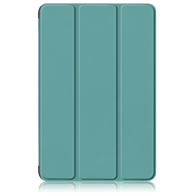 For Samsung Galaxy Tab A9 Plus 3-folding Leather Smart Tablet Case(Green) - Galaxy Tab A9 by buy2fix | Online Shopping UK | buy2fix