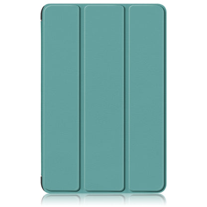 For Samsung Galaxy Tab A9 Plus 3-folding Leather Smart Tablet Case(Green) - Galaxy Tab A9 by buy2fix | Online Shopping UK | buy2fix