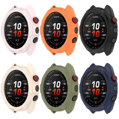 For Garmin Approach S70 47mm Armor Hollow Watch Protective Case(Green) - Watch Cases by buy2fix | Online Shopping UK | buy2fix