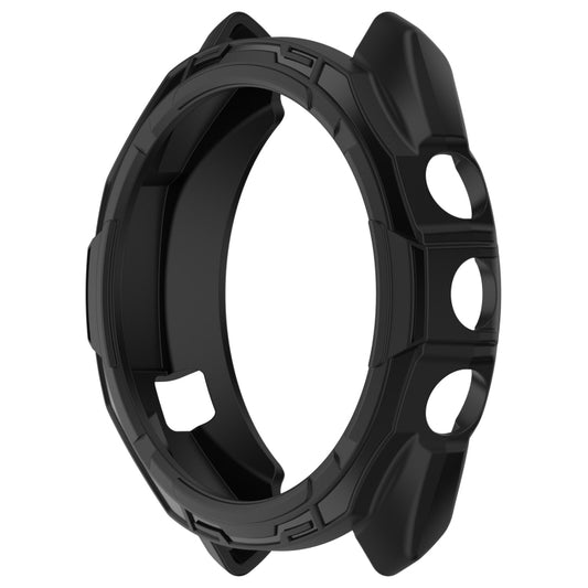 For Garmin Approach S70 47mm Armor Hollow Watch Protective Case(Black) - Watch Cases by buy2fix | Online Shopping UK | buy2fix