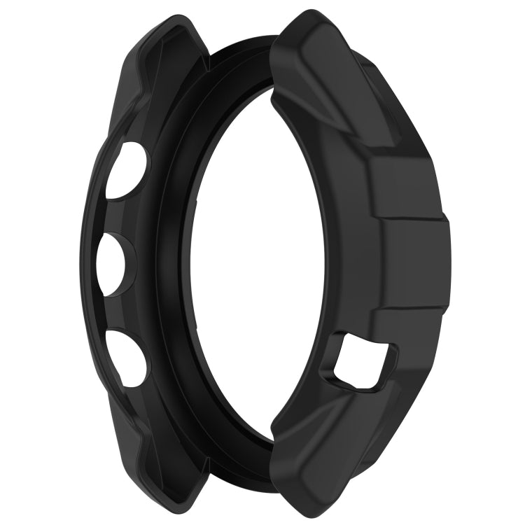 For Garmin Approach S70 47mm Armor Hollow Watch Protective Case(Black) - Watch Cases by buy2fix | Online Shopping UK | buy2fix