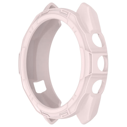 For Garmin Approach S70 47mm Armor Hollow Watch Protective Case(Light Pink) - Watch Cases by buy2fix | Online Shopping UK | buy2fix