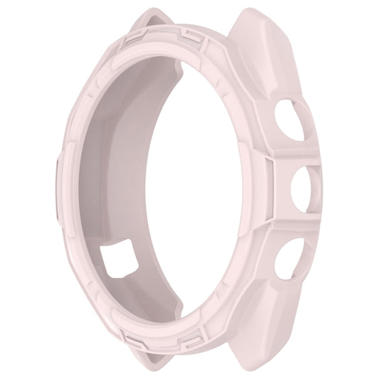 For Garmin Approach S70 47mm Armor Hollow Watch Protective Case(Light Pink) - Watch Cases by buy2fix | Online Shopping UK | buy2fix