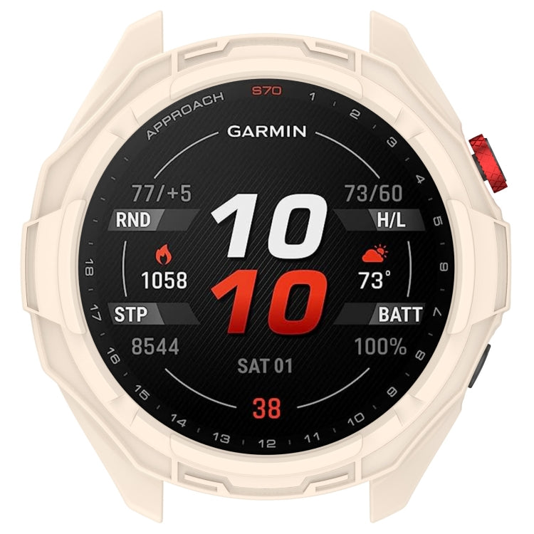 For Garmin Approach S70 47mm Armor Hollow Watch Protective Case(Starlight Color) - Watch Cases by buy2fix | Online Shopping UK | buy2fix