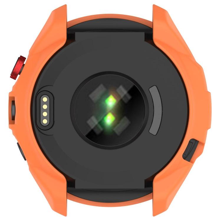 For Garmin Approach S70 42mm Armor Hollow Watch Protective Case(Orange) - Watch Cases by buy2fix | Online Shopping UK | buy2fix