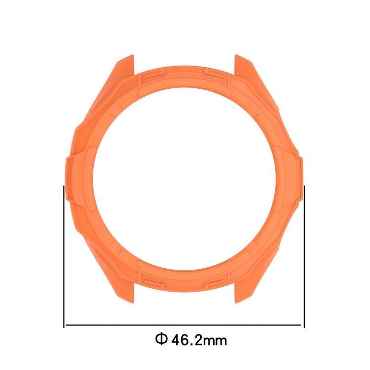 For Garmin Approach S70 42mm Armor Hollow Watch Protective Case(Orange) - Watch Cases by buy2fix | Online Shopping UK | buy2fix