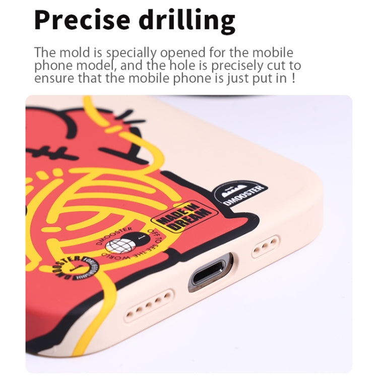 For iPhone 14 Pro Max D MOOSTER IMD Double-layer Pattern TPU Phone Case(White) - iPhone 14 Pro Max Cases by D MOOSTER | Online Shopping UK | buy2fix