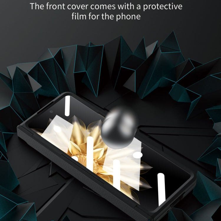 For Honor Magic V2 Shield Series Integrated Folding Phone Case(Pink) - Honor Cases by buy2fix | Online Shopping UK | buy2fix